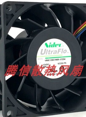 原装NIDEC V80E12BS1NB5-0712V 4.54A 4线暴力散热服务器风扇