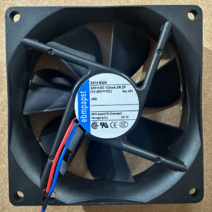 德国EMBPAPST 3414 NGH 9025 9CM 24V 3W 变频器散热风扇