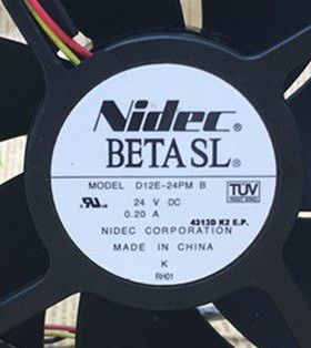 Nidec BETASL D12E24PM B D12E-24PG DC24V 12038变频器散热风扇