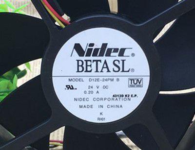 Nidec BETASL D12E24PM B D12E-24PG DC24V 12038变频器散热风扇