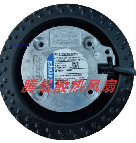 原装ebmpapst FAU01D-01 RET97-25/18/2TDMPU涡轮离心风扇WD2E40F