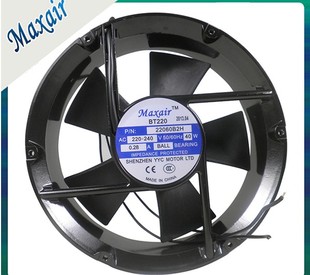 Maxair/BT220  BT22060B2H 220V 22060 40W 圆形轴承交流散热风扇