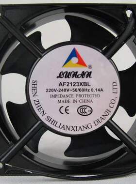 联翔电机 AF2123XBL 220V-240V 0.14A 12CM 12038 轴流风机