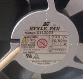 原装育良 STYLE FAN US12D23 12038 230V 16/15W 铝机散热风扇