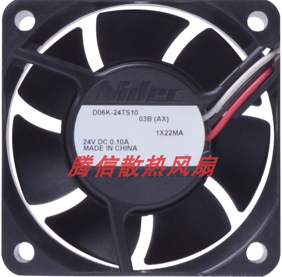 原装Nidec6025 24V 0.10A D06K-24TU 48B（AX）变频器散热风扇