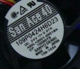 三洋 109P0424H6D23 DC24V 0.07A 现货 40*40*20轴流风扇