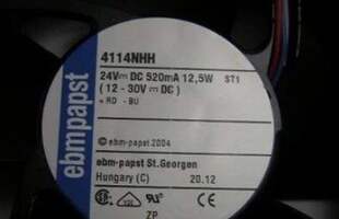4114NHH 原装正品德国ebmpapst 24V 12.5W 120*120*38 耐高温风扇