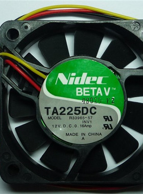 TA225DC R33965-57 B35018-33 12V 0.16A 原装日本NIDEC 6015风扇