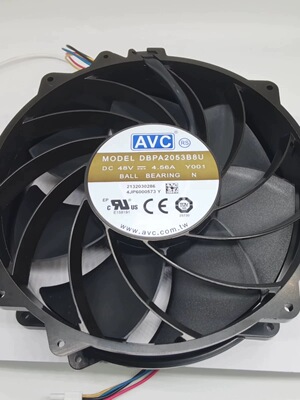 AVC 奇宏 48V 4.56A DBPA2053B8U 散热风扇 大风量20CM风机