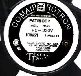 COMAIR ROTRON PATRIOT MODEL PD36P9 220V 17CM 17251