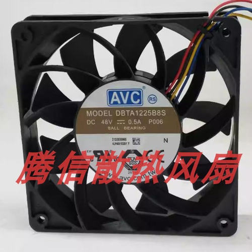 AVC DBTA1225B8S 12CM 12025 48V 0.50A 4线PWM温控散热风扇