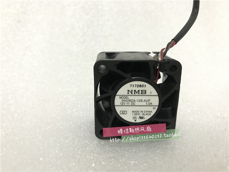 原装NMB 4028 12V 1.0A机箱04028DA-12S-AUF服务器4CM散热风扇