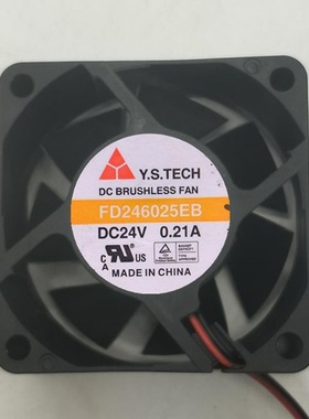 Y.S.TECH元山 FD246025EB 6CM 6025 24V 0.21A 工控机 变频器风扇