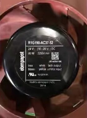 R1G190-AC37-52 24V（16-28V）80W原装德国离心散热风机