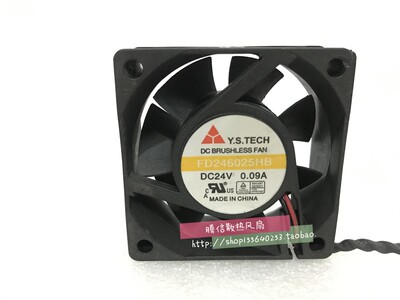 Y.S.TECH元山 FD246025EB/HB 6厘米6025 24V 0.09A变频器散热风扇