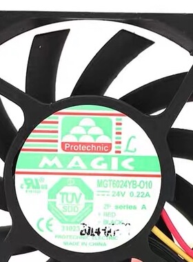 MAGIC MGT6024YB-O10 6010 24V 0.22A 6CM散热风扇