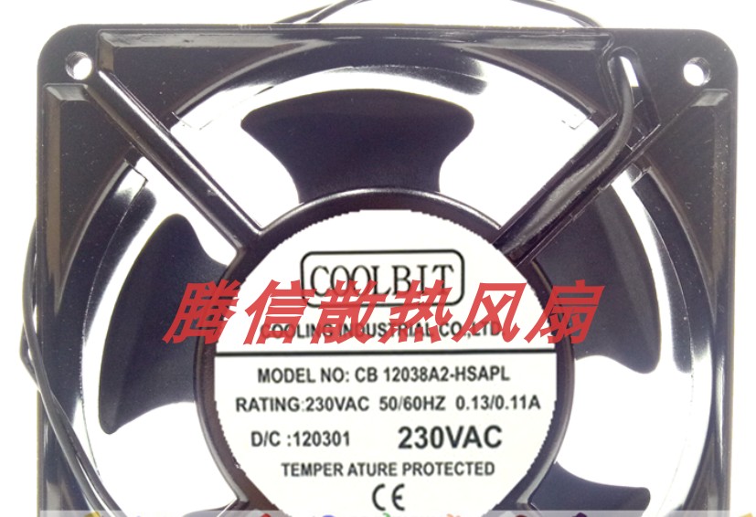 正品CB12038A2-HSAPL AC230V 0.13/0.11A原装正品COOLBIT铝框交流