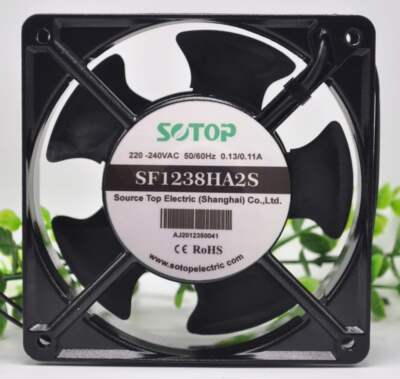 全新正品SOTOP SF1238HA2S 220V-240VAC 0.13/0.11A 机柜散热风扇