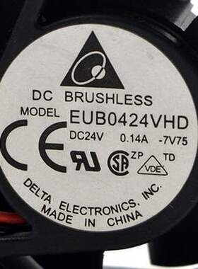 台达 EFB0424VHD 24V 0.14A 4CM 4020 2线变频器双滚珠小散热风扇