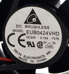 台达 EFB0424VHD 24V 0.14A 4CM 4020 2线变频器双滚珠小散热风扇