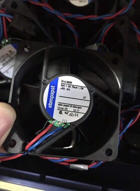 原装德国Ebm-papst风扇专售TYP 614NGM 6025 24V 1.7W6cm散热风扇