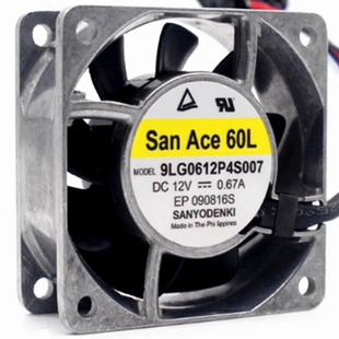 9LG0612P4S007三洋/SANYO DC12V 0.67A PWM控制散热风扇原装