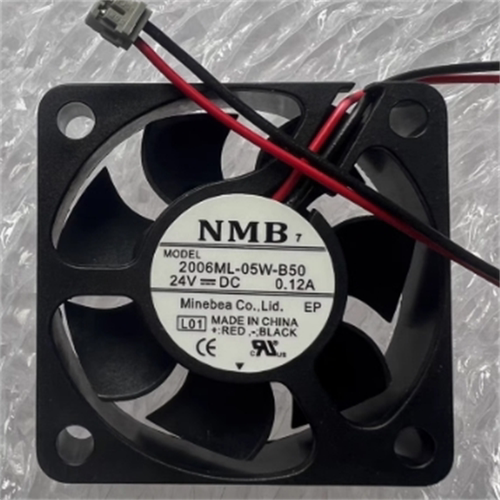 全新NMB 2006ML-05W-B50 24V 0.12A 5cm 5015散热风扇设备变频器