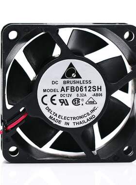 台达DELTA AFB0612SH 6025 6CM 12V 0.32A 四线温控电源散热风扇