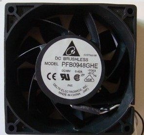 台达9CM 9238双滚珠4线散热风扇PFB0948GHE 48V 0.42A