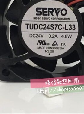 正品伺服SERVO TUDC24S7C-L33 DC24V 0.20A 4.8W 散热风扇