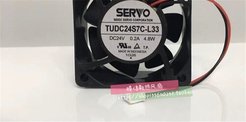 正品伺服SERVO TUDC24S7C-L33 DC24V 0.20A 4.8W 散热风扇