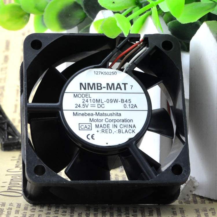原装全新NMB 2410ML-09W-B45 6025 24.5V 0.12A 散热风扇