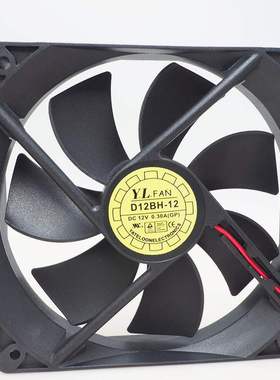 YaLn FAN 悦伦 12025 D12BH-12 DC12V 0.30A 12CM电源盒散热风扇
