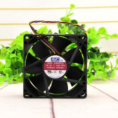 原装AVC DL08025R12U-PS50 12V 0.50A 8025 PWM功能 机箱 CPU风扇