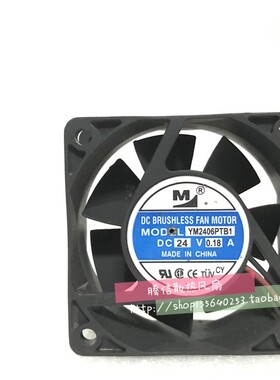 原装 一盟 M YM2406PTB1 24V 0.18A 6CM 6025 变频器电源散热风扇