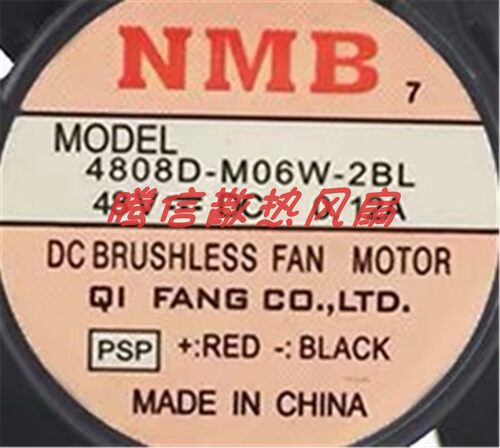 原装NMB 4808D-M06W-2BL 8025 48V 0.12A 8CM直流 变频器风扇