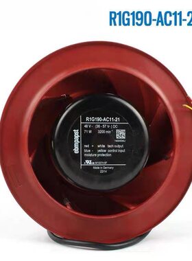 德国风机 R1G190-AC11-21 48V 71W M1G074-BF涡轮离心风机
