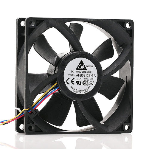 台达DELTA AFB0912SH-A 9225 9CM 12V 1.00A 四线PWM调速机箱风扇