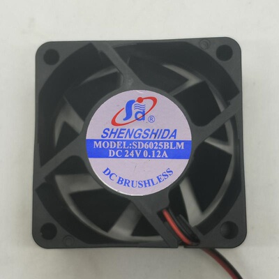6cm DC24V 0.12A（SD6025BLM）双滚珠轴承 6CM SHENGSHIDA
