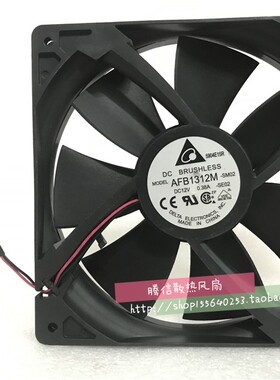 DELTA台达 13.5厘米13.5CM 13525 12V0.38A AFB1312M直流散热风扇