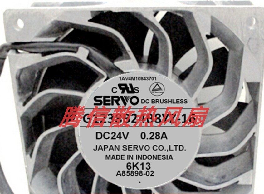 原装日本SERVO G1238B24B8YZ-16 24V 0.28A 12038散热风扇