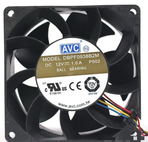 AVC DBPF0938B2M 9.2CM 38MM 12v 1.0A  PWM暴力服务器风扇