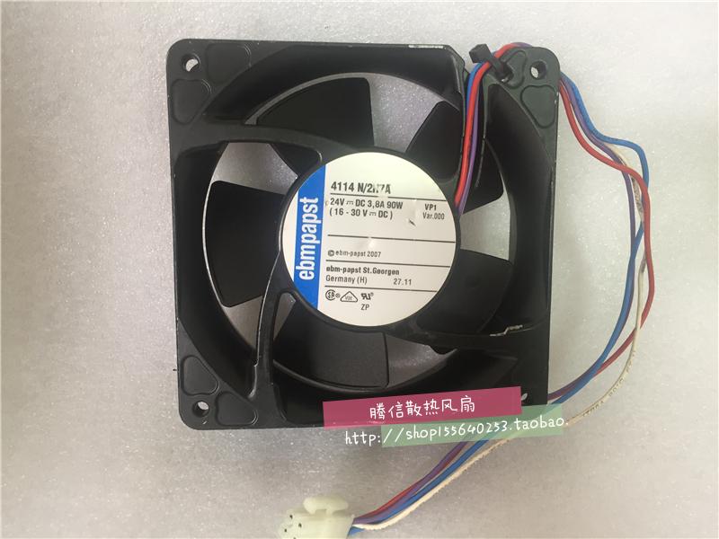 德国 4114N/2H7A 12038 24V 3.8A 90W 超大风量铝框风扇