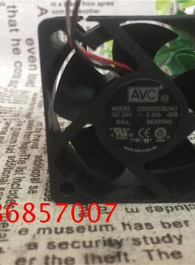原装AVC DS05020B24U 24V 0.30A 5020 三线 变频器风扇 双滚珠