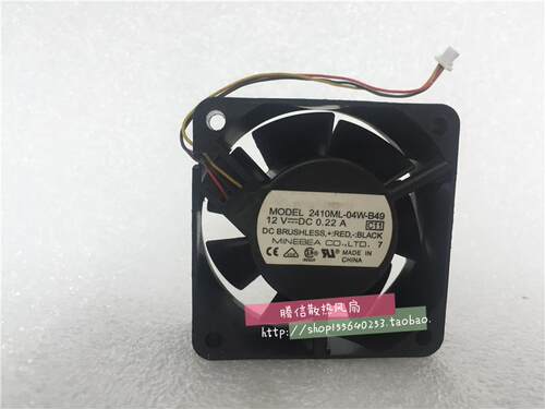 原装NMB 2410ML-04W-B4/B49 6025 6CM 12V 0.22A 2/3线双滚珠风扇