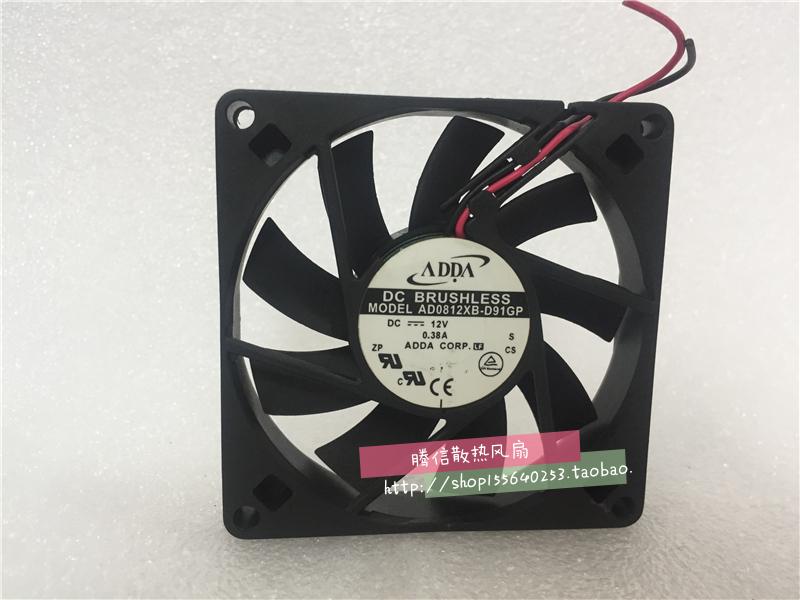 原装台湾协喜ADDA AD0812XB-D91GP 8015 12V 0.38A 电源机箱风扇
