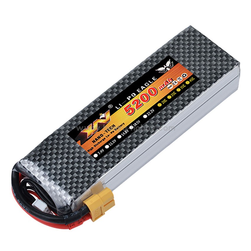 11.1V/3S 5200mAh 35C 锂电池XT60插头 遥控模型飞机 航拍无人机