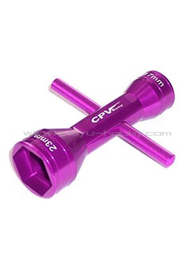 紫色双头六角套筒扳手17mm 23mm遥控模型越野大脚攀爬车 维修工具