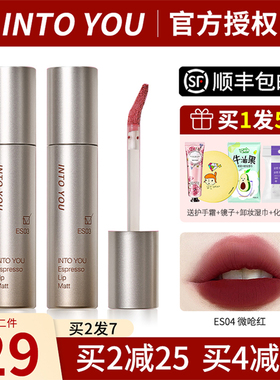 into you浓缩唇釉es03口红女秋冬丝绒哑光es06唇彩intoyou 01新品