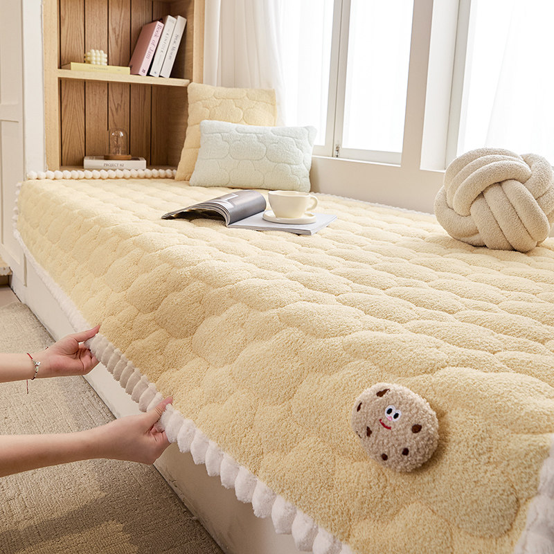 秋冬加厚2025新款飘窗垫窗台垫子轻奢高级感垂边主卧室通用可睡觉,居家布艺,飘窗垫,淘宝优惠券,粉丝福利购,淘宝优惠卷